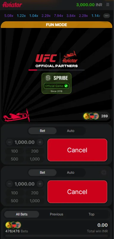 Maximum bet option